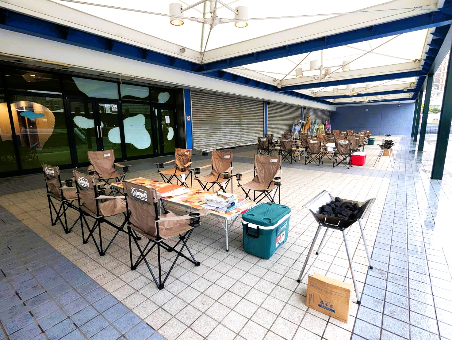 6月梅雨の時期でも安心してBBQができます！